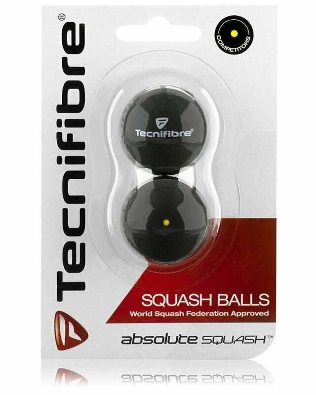 Tecnifibre Squash Balls Yellow Dot – 2pk