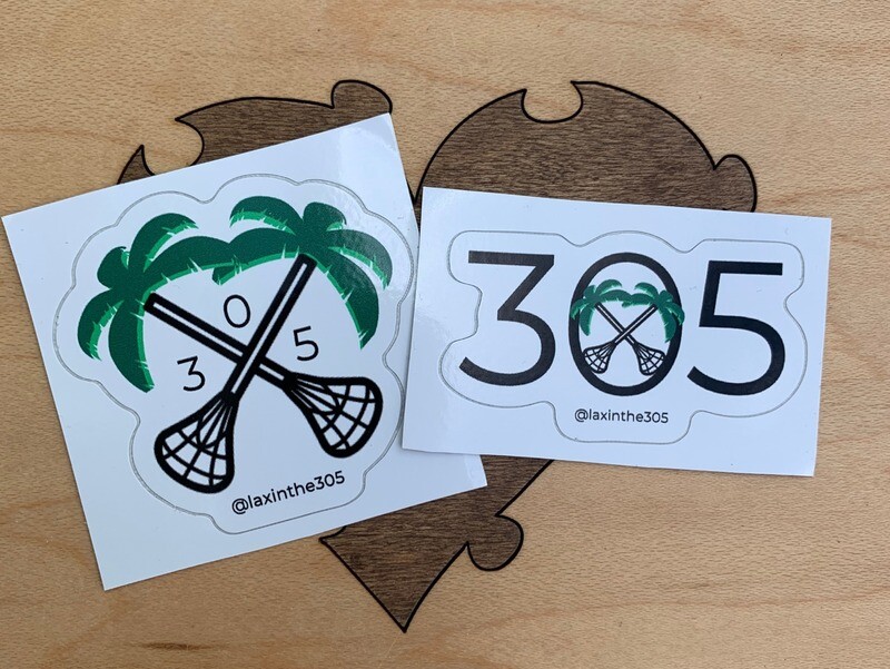 Lax in the 305 Sticker 2 Pack