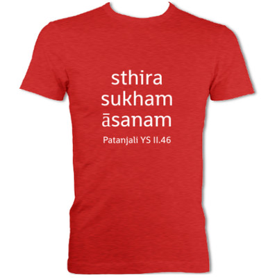 Sthira Sukham Asanam T-Shirt (Men's) - free shipping!