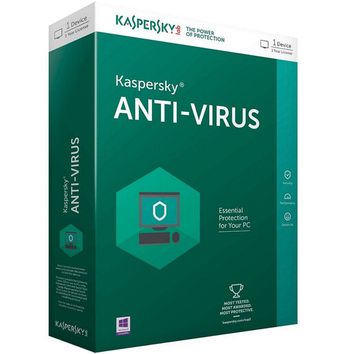 Kaspersky Antivirus 1 Users, 1 Year (Email Delivery – No CD) (Kaspersky Authorized Partner)