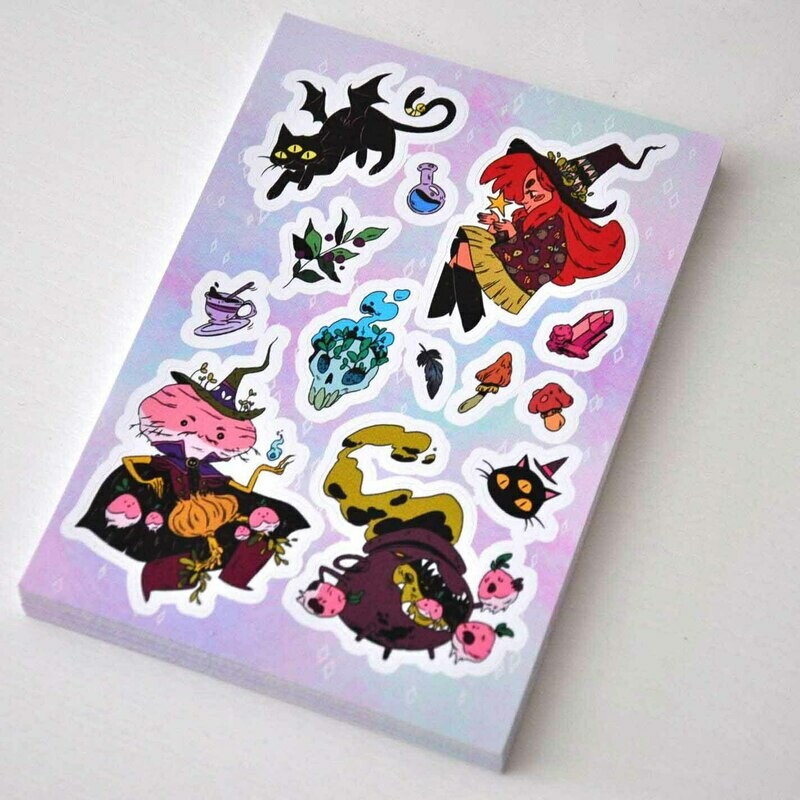 Stickers-planche-witch