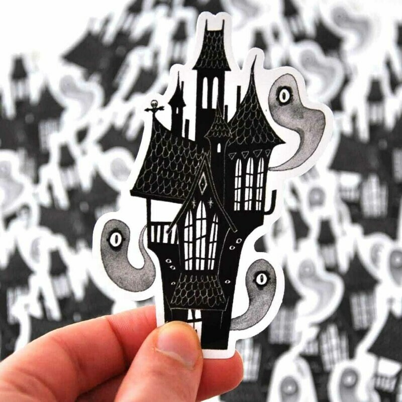 Stickers vinyle - Maison hantée