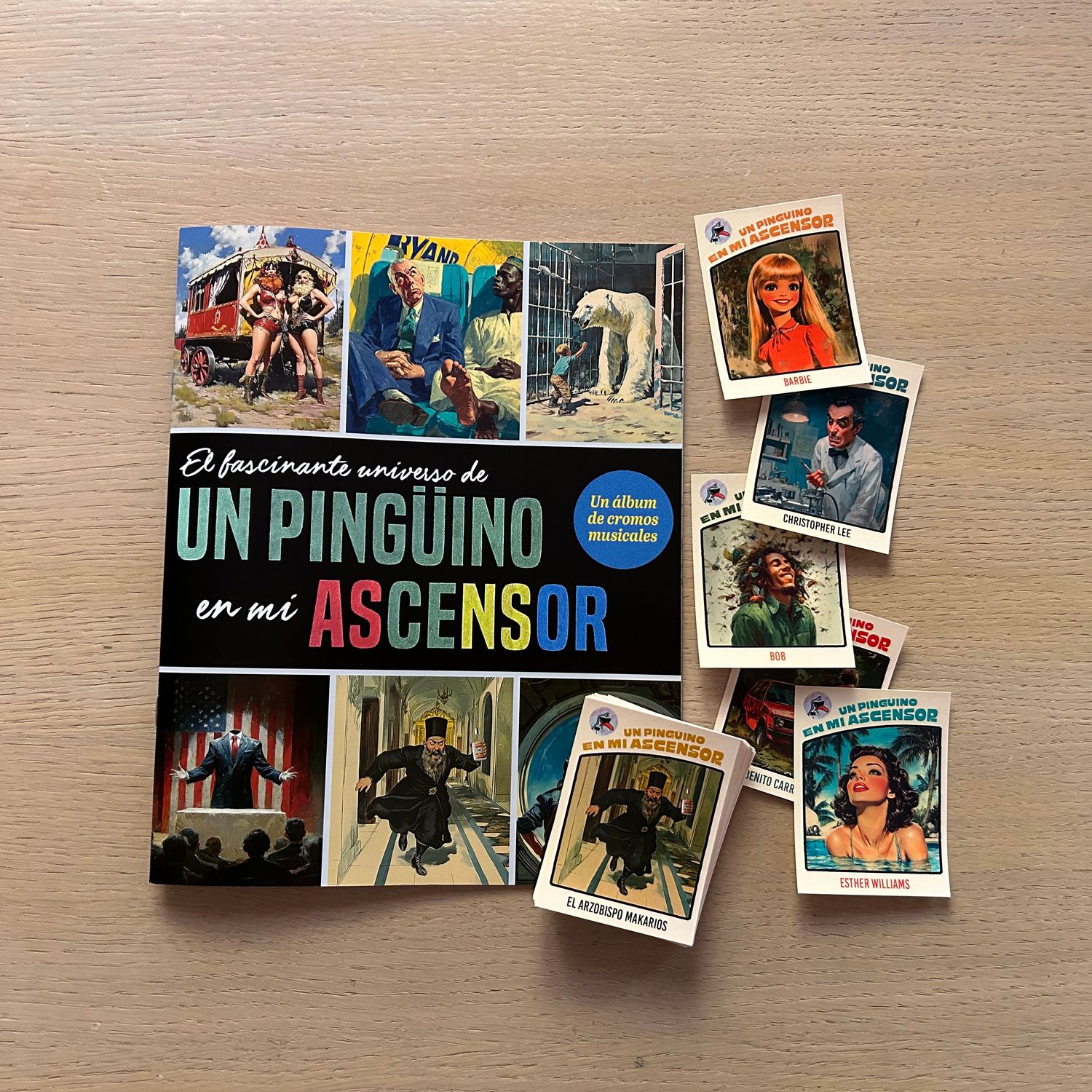 Álbum de cromos &quot;El fascinante universo de Un Pingüino en mi Ascensor&quot;