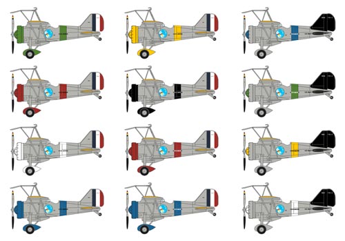 1/48 Curtiss F9C-2 Sparrowhawk (12 liveries)