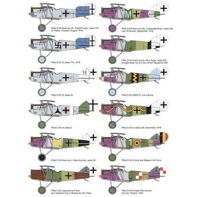 1/48 Pfalz D.XII (12 liveries)