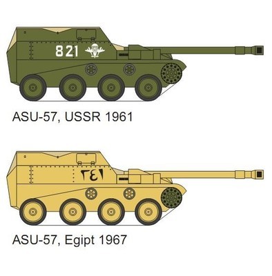 1/72 ASU-57 self-propelled airborn gun