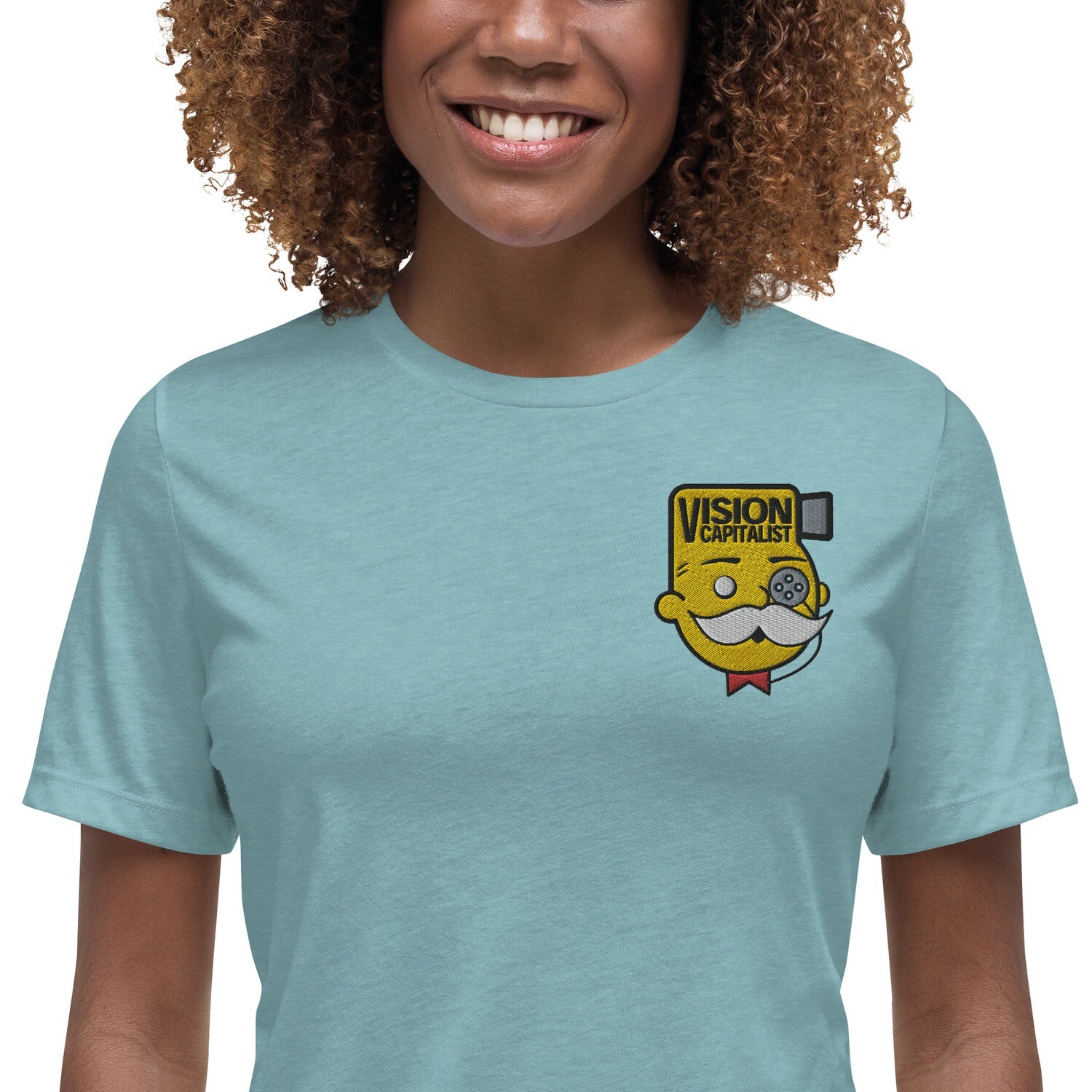 Vision Head Embroidered - Women&#39;s Relaxed T-Shirt