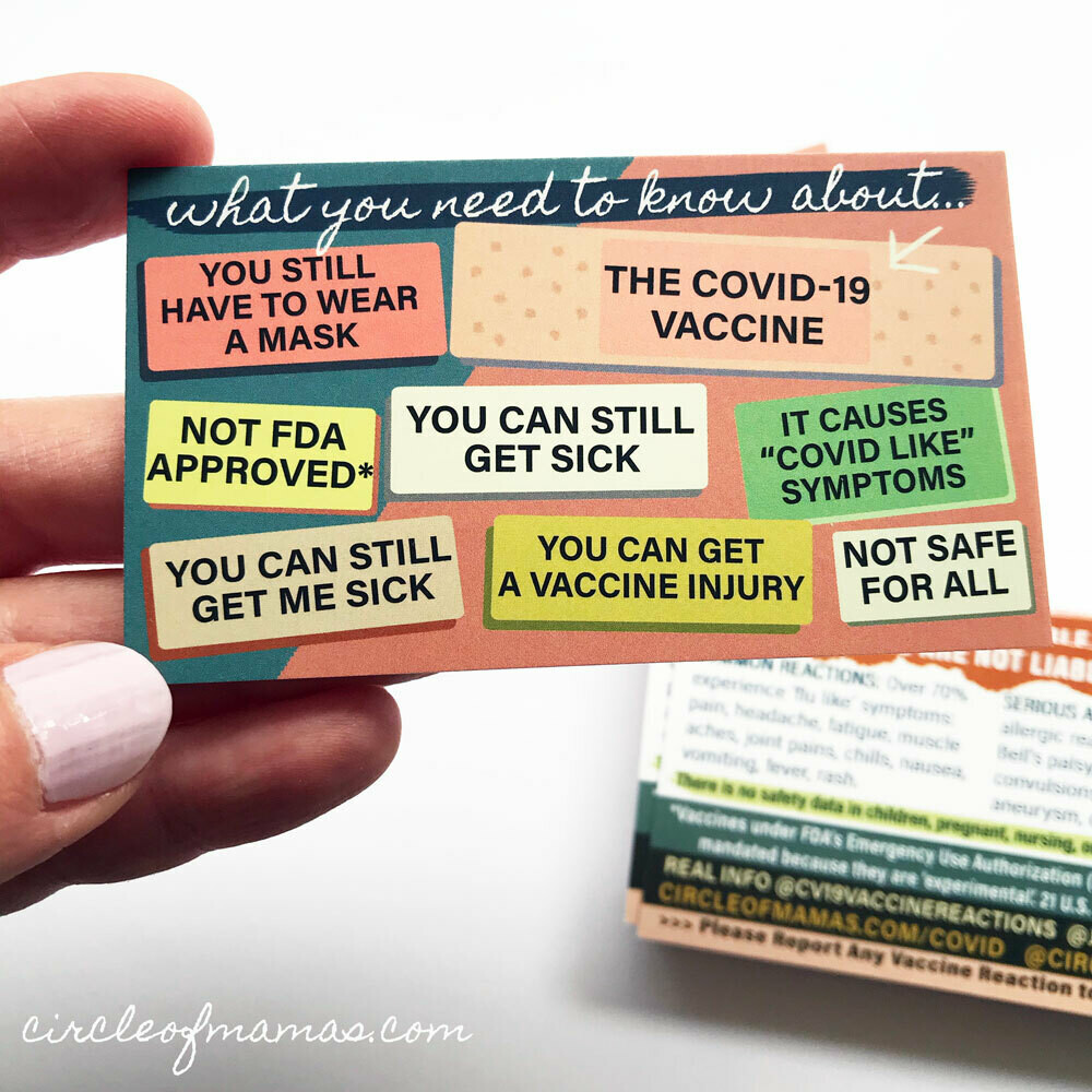 Info Cards - COVID-19 Vaccine Cards (qty. 100)