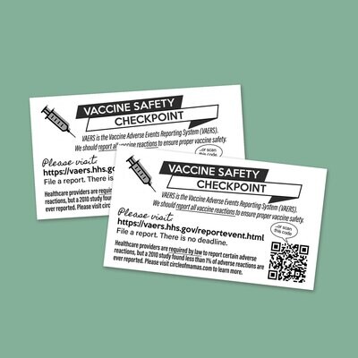 Digital Download: VAERS Info Cards