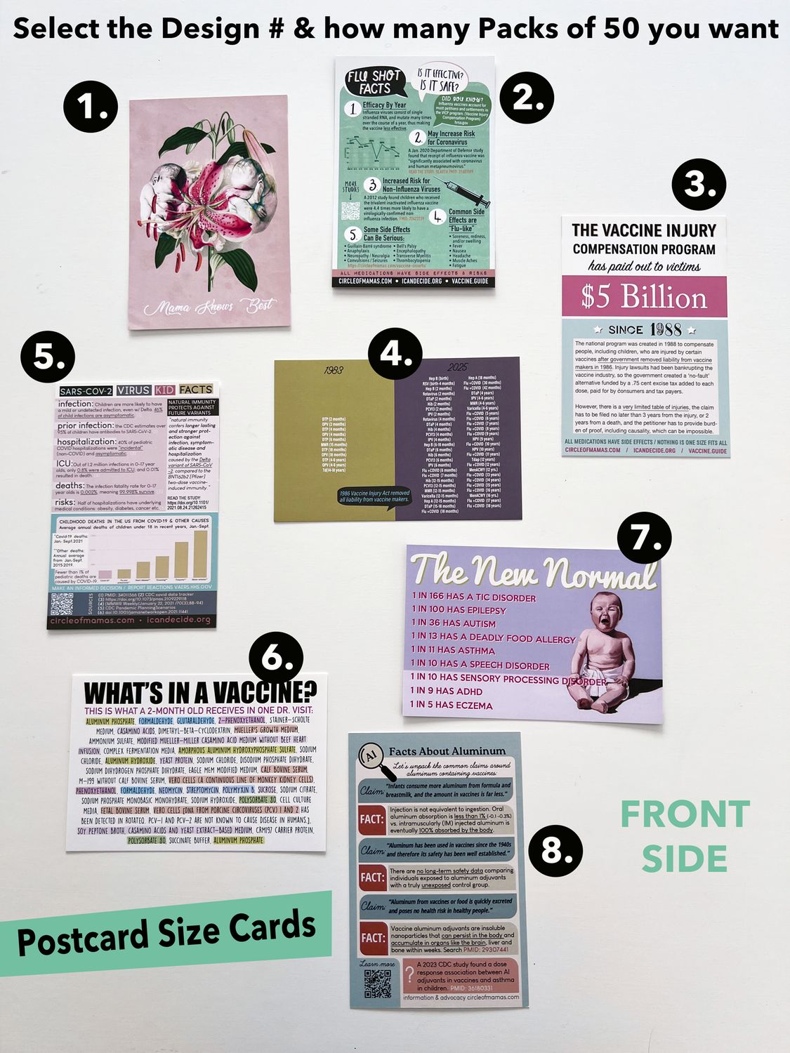 Advocacy Postcard Pack: Choose Your Design (50 qty.)