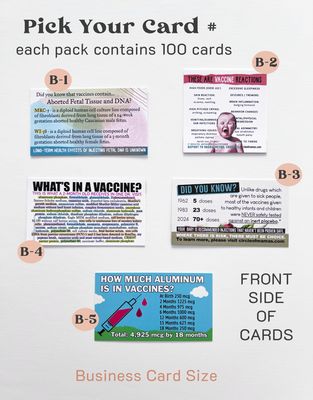 Small Info Cards - Business Card Size - Choose Your Pack (qty. 100)