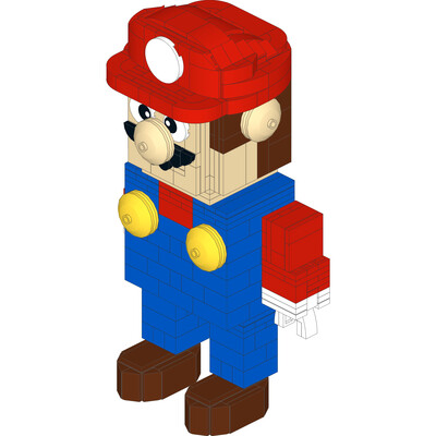 Super Mario™​ Inspired Mega Mario Buildable Figure - INSTRUCTIONS ONLY