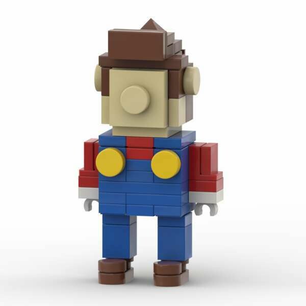 Instructions &amp; Printed Piece for Super Mario® Inspired Super Mario Buildable Figure