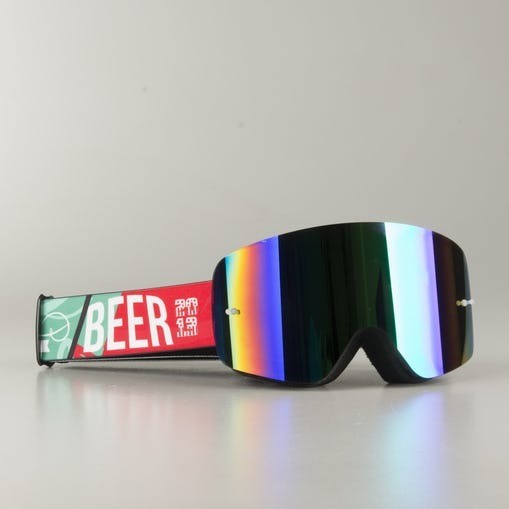 Raven Edge "Beer" MX Goggles Green Mirror