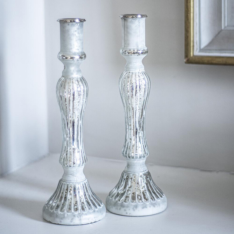 White Silver Candlestick
