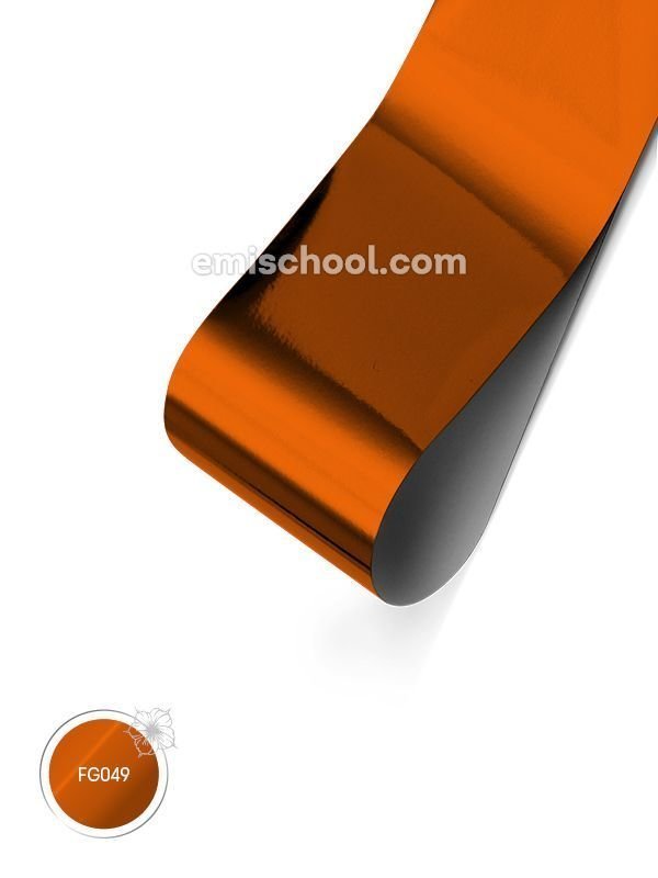 Foil glossy Orange Copper