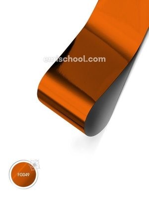 Foil glossy Orange Copper