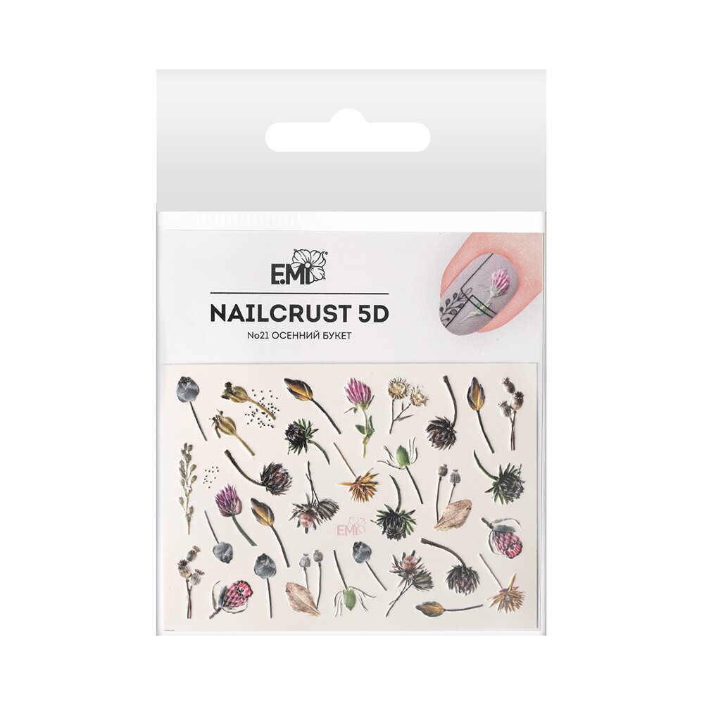 NAILCRUST 5D #21 Autumn bouquet