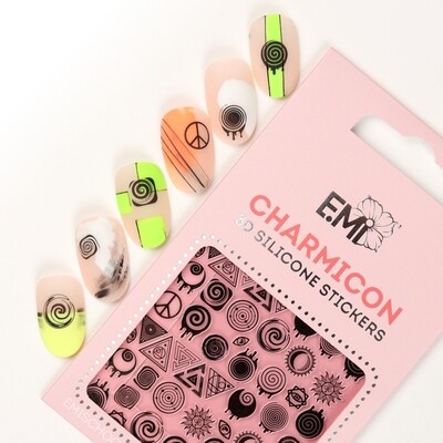 Charmicon 3D Silicone Stickers #145 Optical print