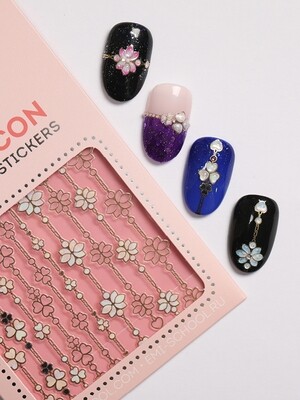 Charmicon 3D Silicone Stickers #154 Floral Art