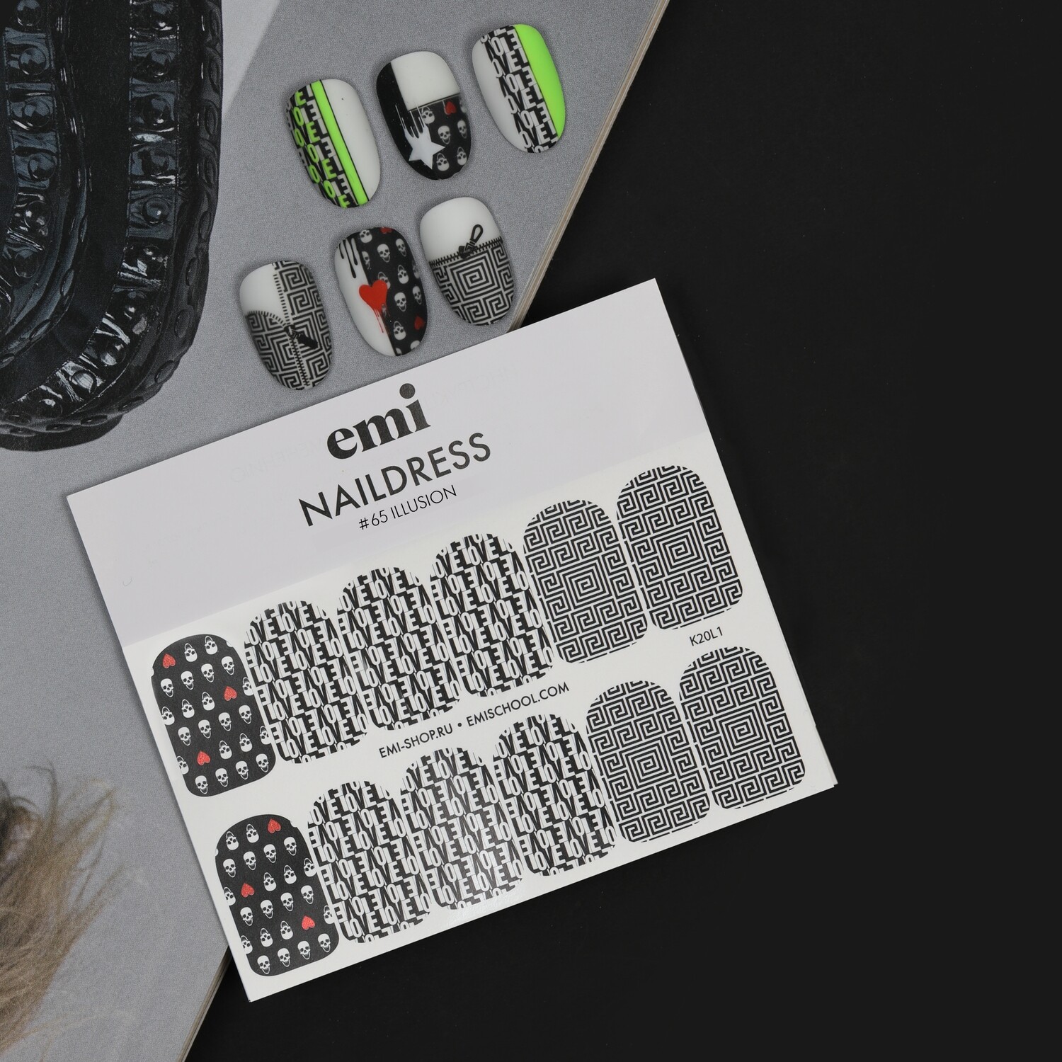 Naildress Slider Design #65 Illusion