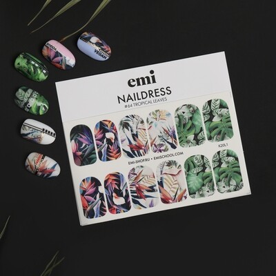Naildress Slider Design #64 Tropical Leaves