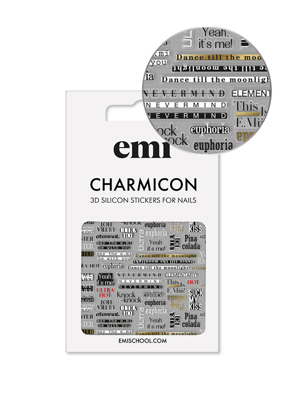 Charmicon 3D Silicone Stickers #170 Zipper