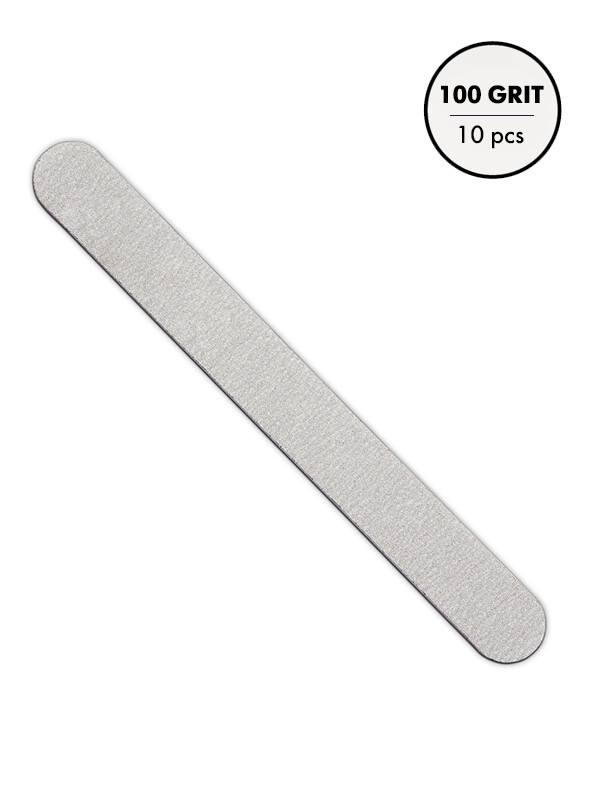 100 grit Manicure File Refill Straight Zebra, 10 pcs