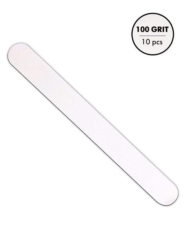 100 grit Manicure File Refill Straight White, 10 pcs