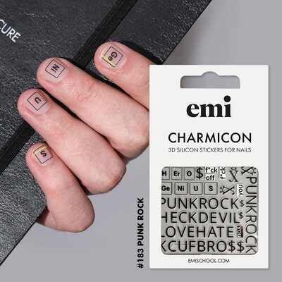 Charmicon 3D Silicone Stickers #183 Punk Rock