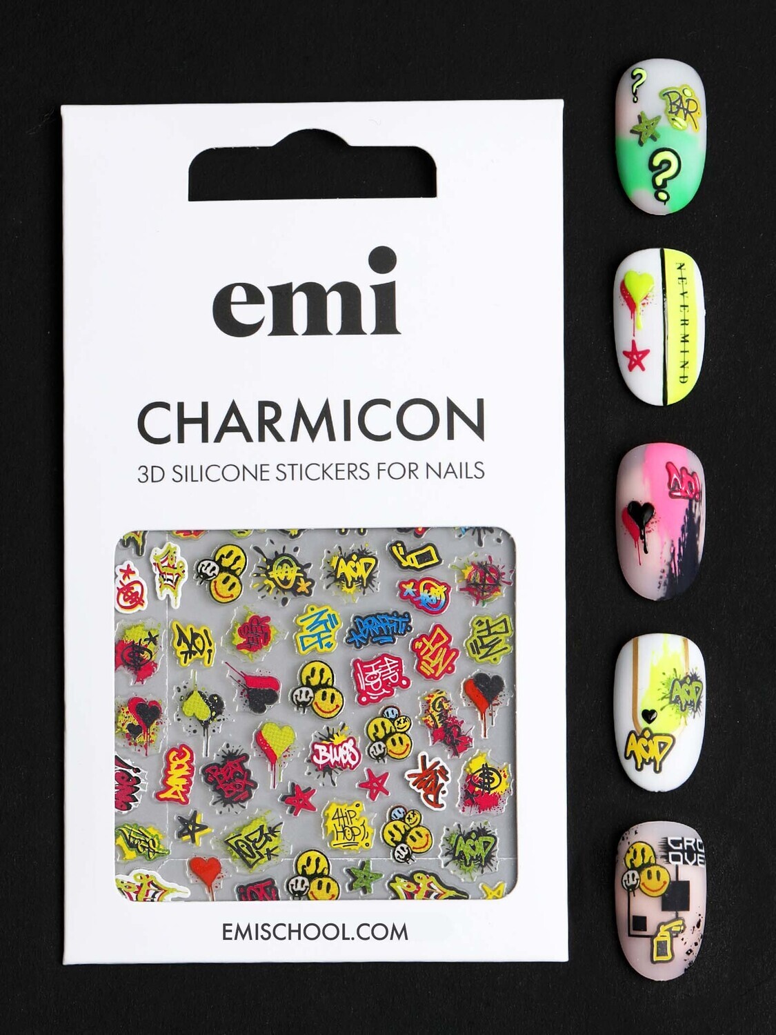 Charmicon 3D Silicone Stickers #204 Graffiti