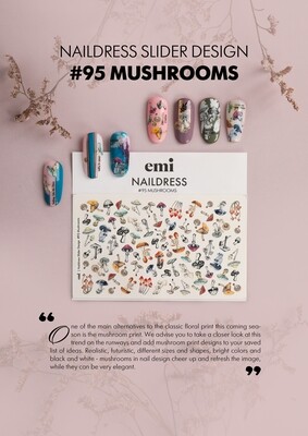 Naildress Slider Design #95 Mushrooms