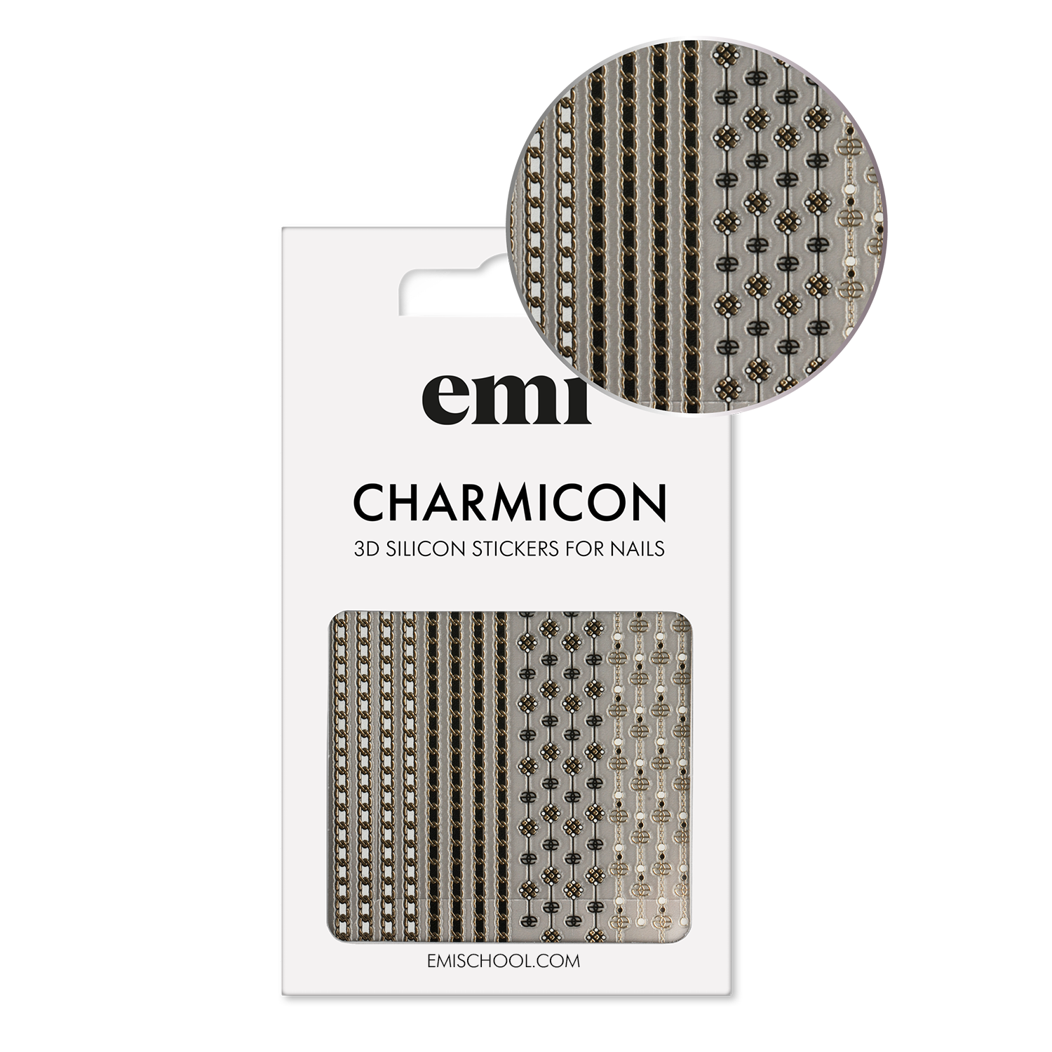 Charmicon 3D Silicone Stickers #236 Fashion chains