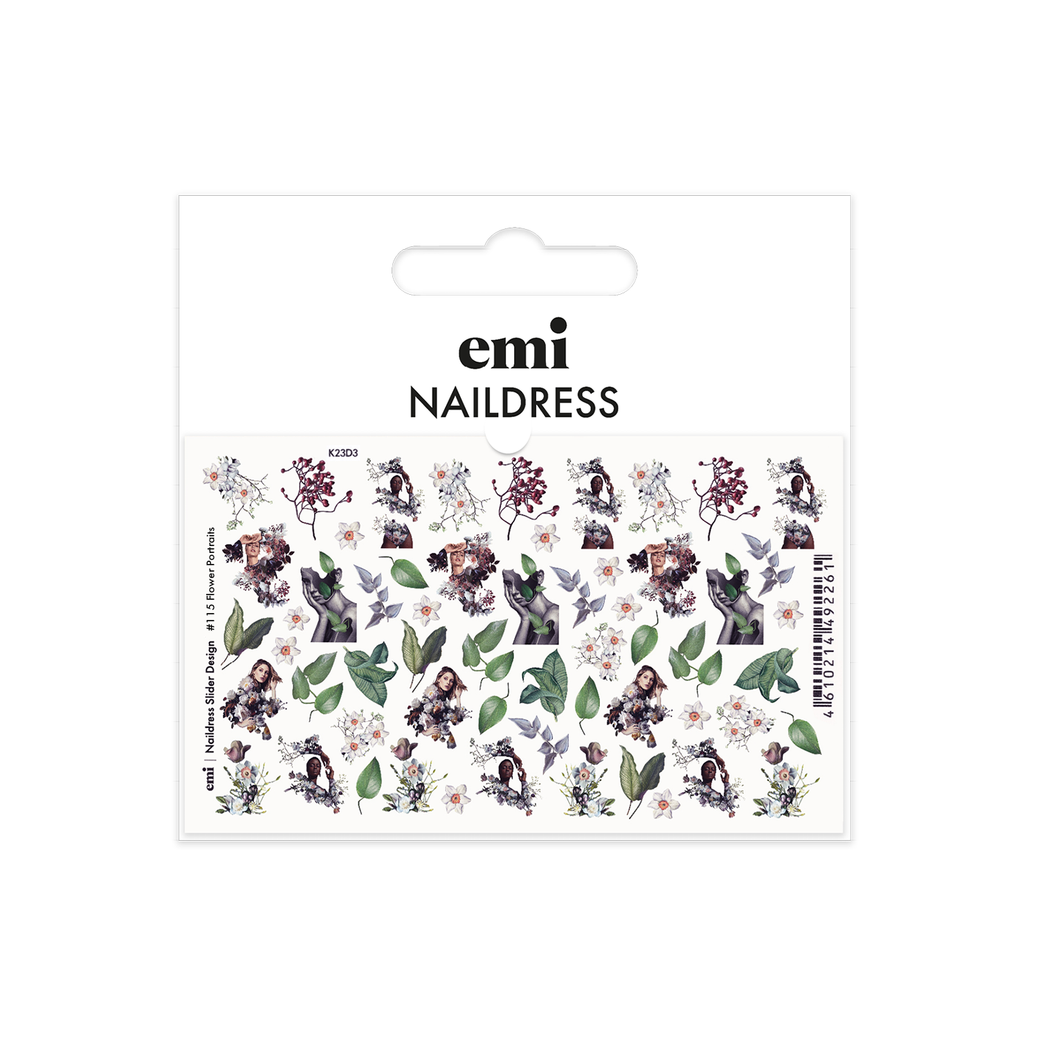 Naildress Slider Design #115 Flower portraits