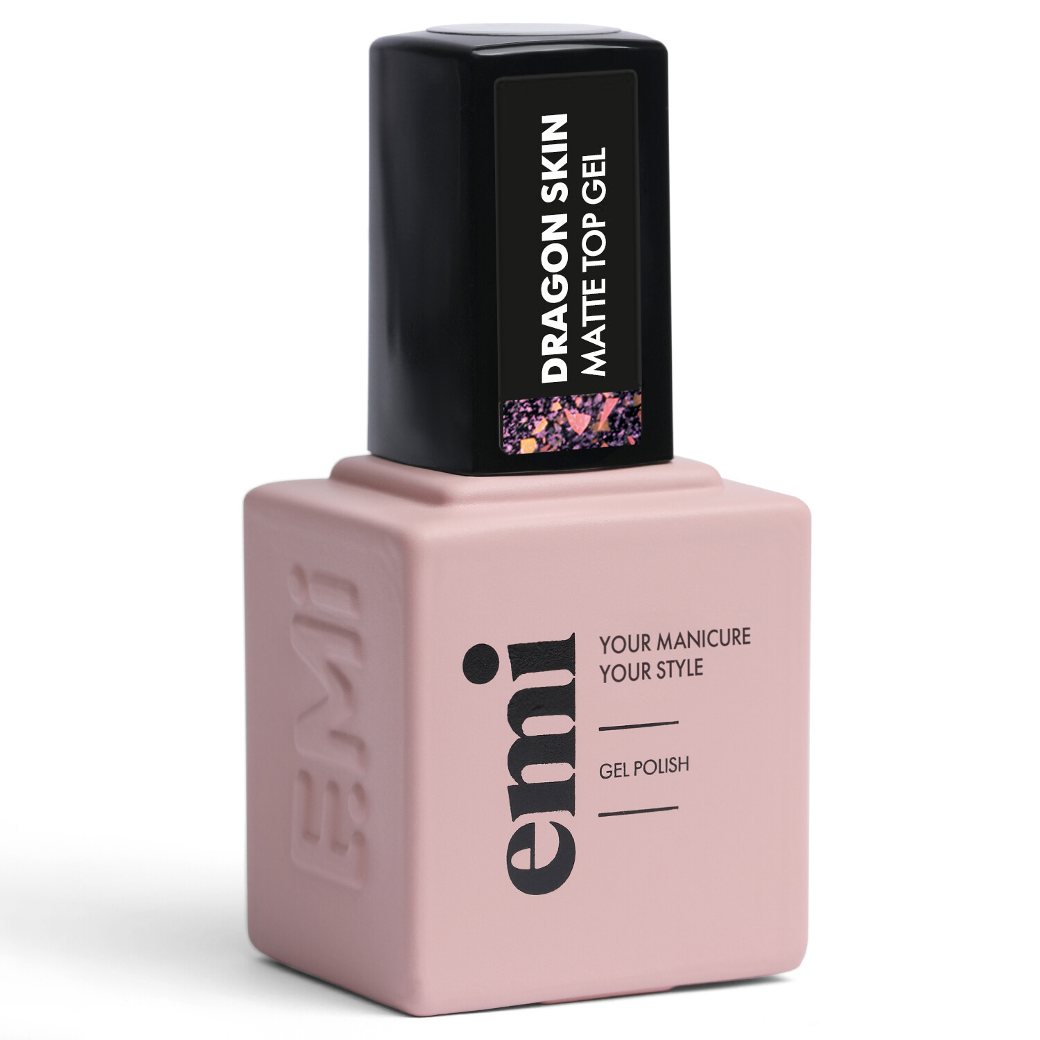 E.MiLac Dragon Skin Matte Top Gel, 9 ml.
