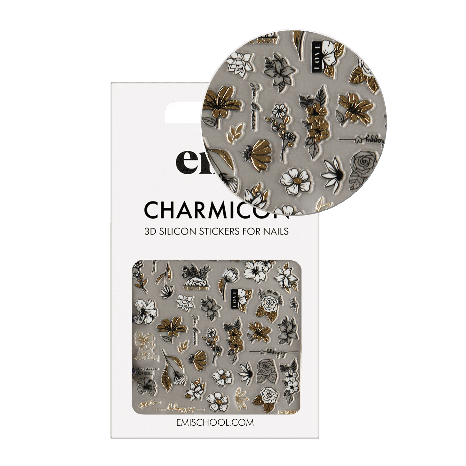 Charmicon 3D Silicone Stickers #246 Blooming harmony
