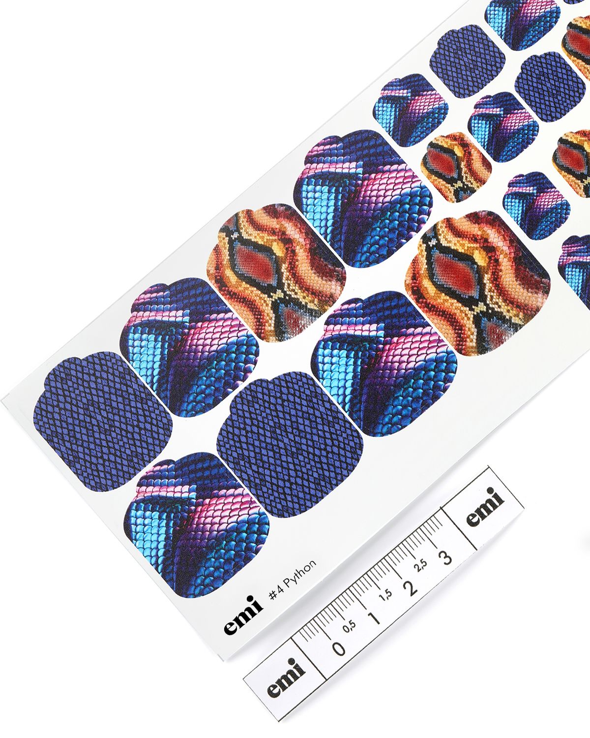 Pedicure nail wraps EMI #4 Python