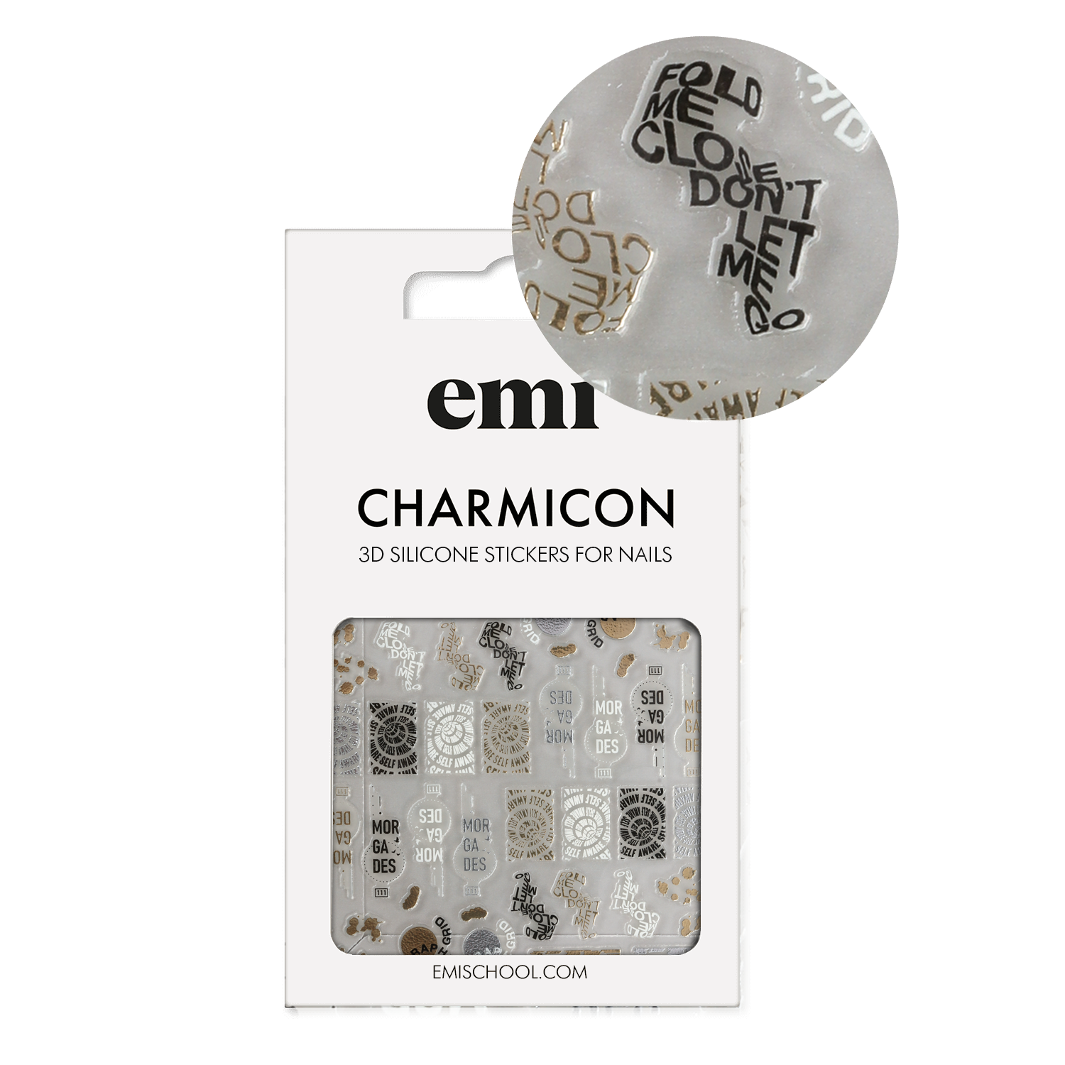 Charmicon 3D Silicone Stickers #260 Brain Teaser