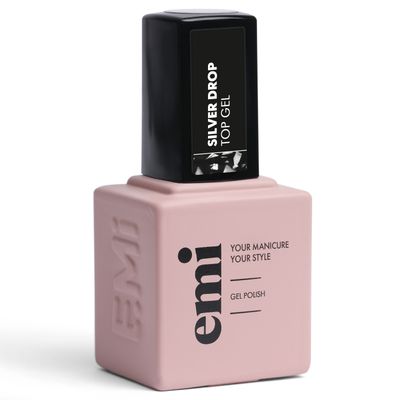 E.MiLac Silver drop Top Gel, 9 ml.