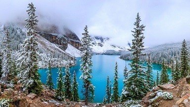 Lake Moraine Picture Print with Frame