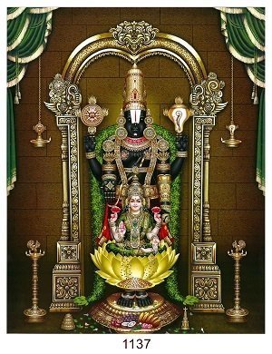 Lord Balaji & Goddess Lakshmi Photo Frame