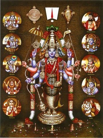 Lord Balaji Picture Print with Frame