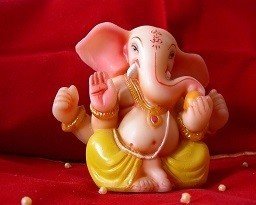 Lord Ganesh Picture Print with Frame