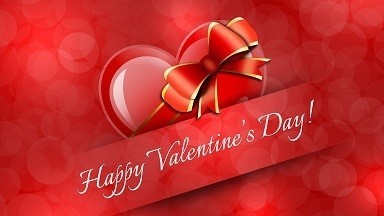 Happy Valentines Day Picture Print with Frame