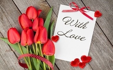With Love Wishes Picture Print with Frame