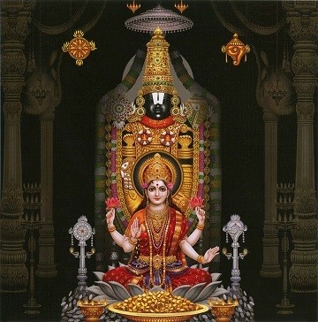 Lord Balaji and Goddess Lakshmi Photo Frame