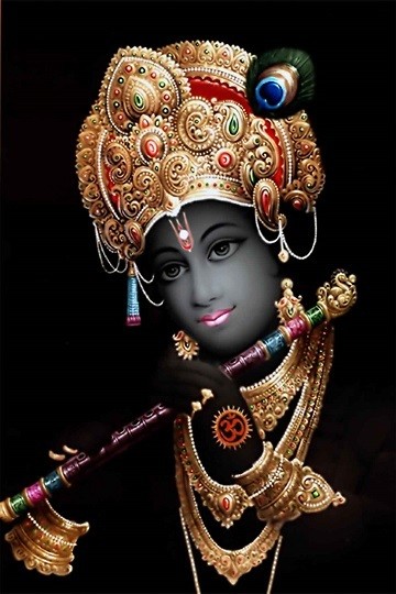 Lord Sri Krishna - Matt Laminated Photo Frame