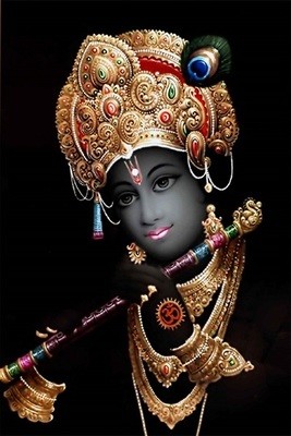 Lord Sri Krishna - Matt Laminated Photo Frame