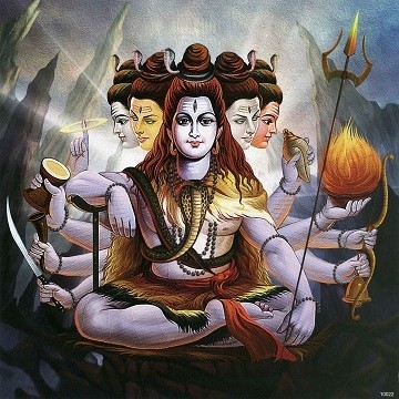 Lord Shiva - Matt Laminated Photo Frame
