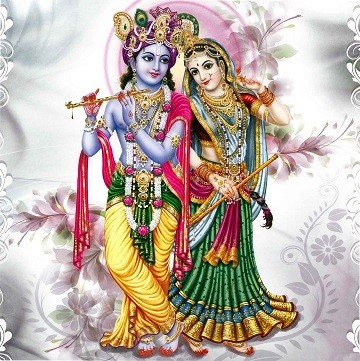 Lord Sri Krishna and Radha Devi  Photo Frame